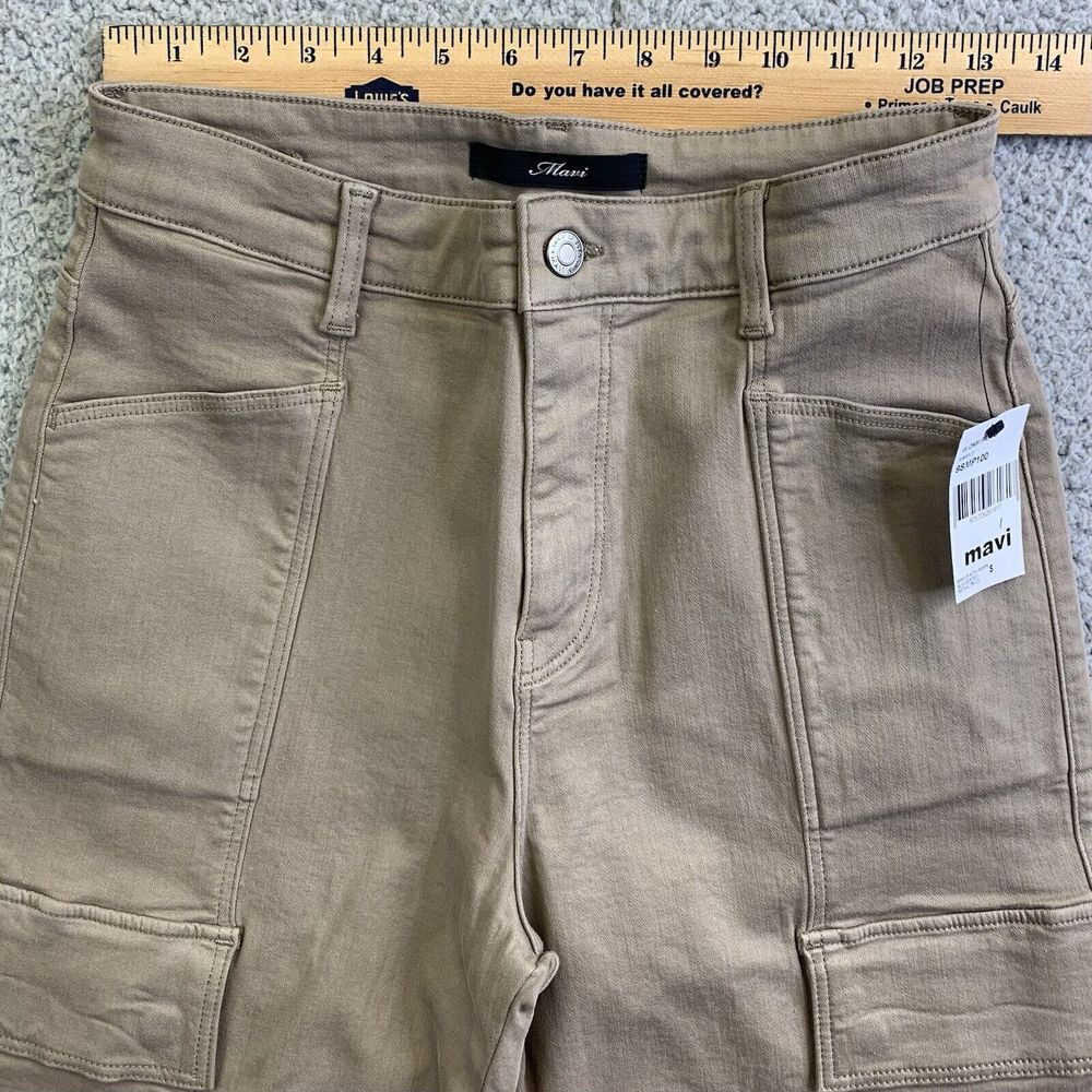 Mavi Cargo Pants Womens 27/27 Beige Khaki Sahara High Rise Stretch NWT - Picture 8 of 13